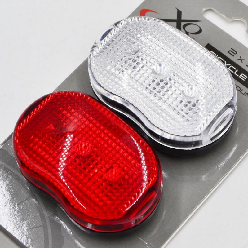 Zestaw Koopman  lamp rowerowych led przód i tył 3led    1kpl.