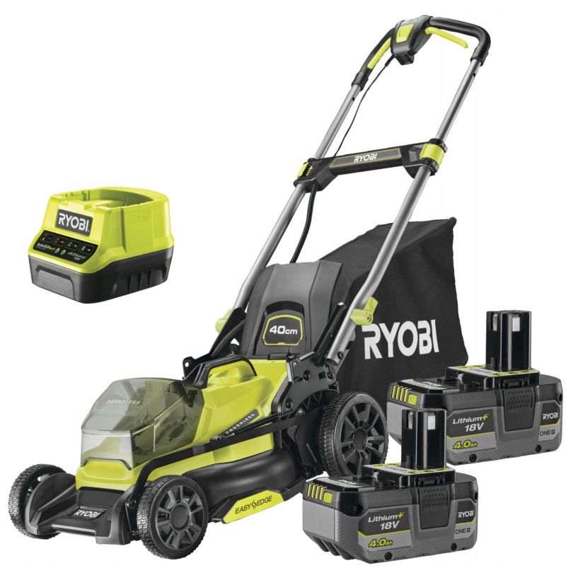 Zestaw Kosiarka Bezszczotkowa Ryobi 40cm 18V ONE+ RY18LMX40C-240 4 elementy 1 szt.