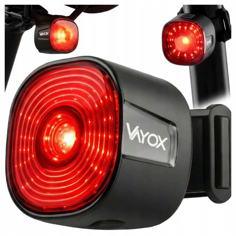Zestaw lampek rowerowych Vayox VA0153 + VA0156 - przednia i tylna 1kpl.