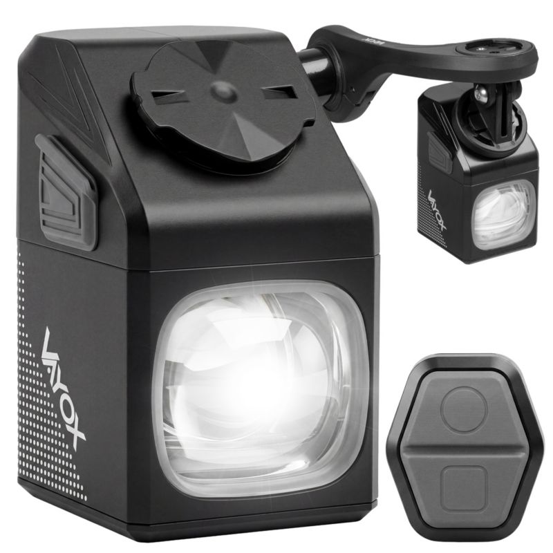 Zestaw lampka rowerowa Vayox VAF1000PRO + VABH2 - przednia 1kpl.