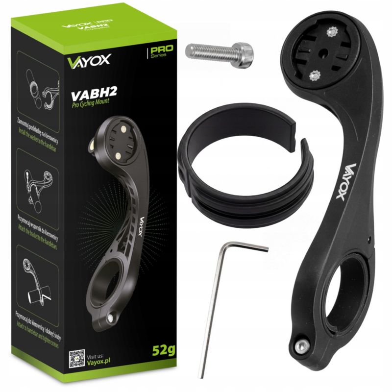 Zestaw lampka rowerowa Vayox VAF1000PRO + VABH2 - przednia 1kpl.