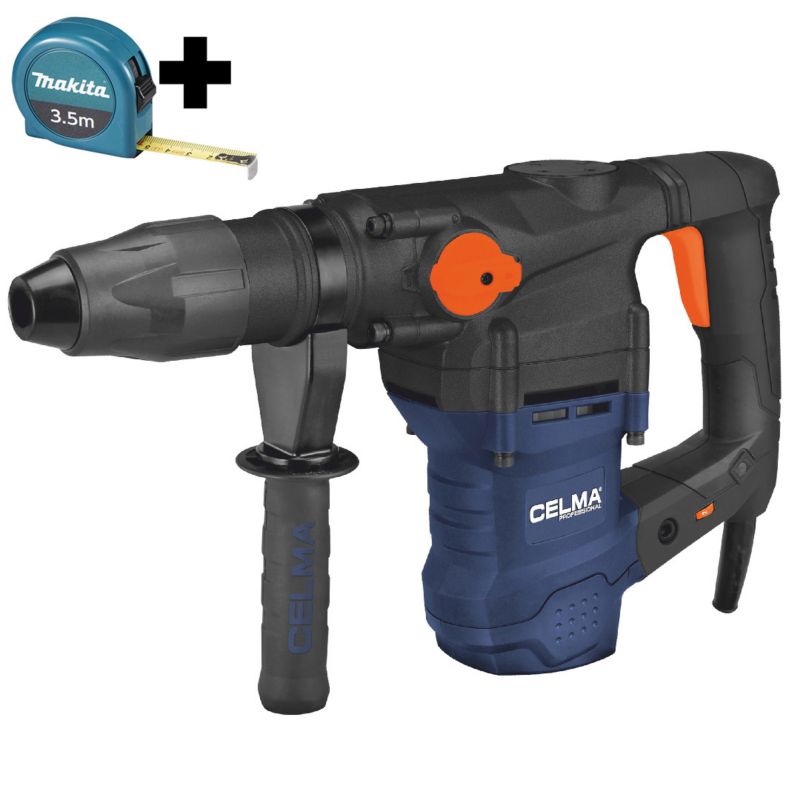 Zestaw Młot udarowo-obrotowy CELMA Professional PRWg 40GEO 1600W SDS Max 10J + Miara MAKITA 3,5m 1 szt.