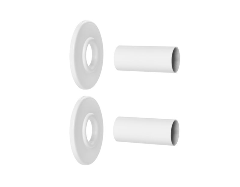Zestaw maskujący do grzejnika Invena biały 60 mm stal nierdzewna 1 szt.