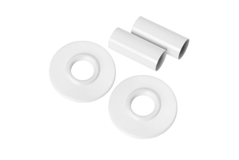 Zestaw maskujący do grzejnika Invena biały 60 mm stal nierdzewna 1 szt.