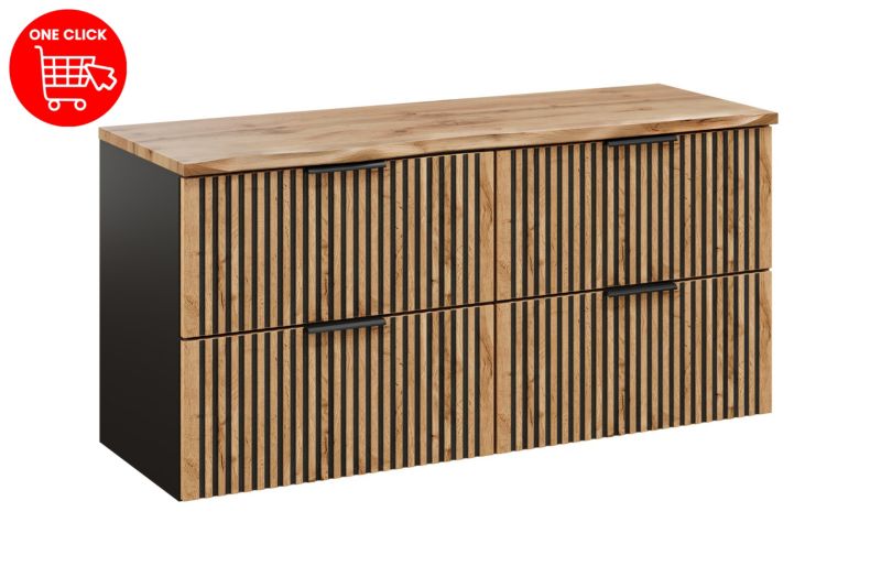 Zestaw mebli łazienkowych Comad Xilo 120cm z blatem 1szt