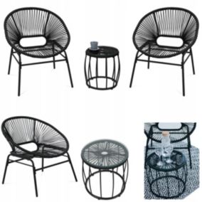 Zestaw Mebli Ogrodowych Focus Garden Balkonowych Maya Stolik Krzesło Balkon 2+1 1 szt