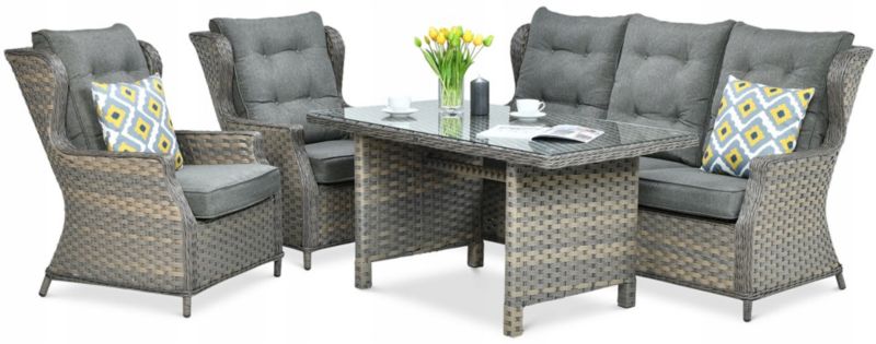 Zestaw Mebli Ogrodowych Focus Garden Technorattan Trivento Stół Sofa Fotel Melange 1 szt