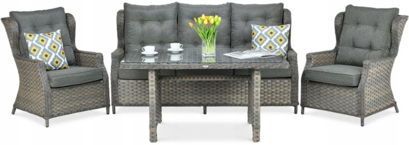 Zestaw Mebli Ogrodowych Focus Garden Technorattan Trivento Stół Sofa Fotel Melange 1 szt