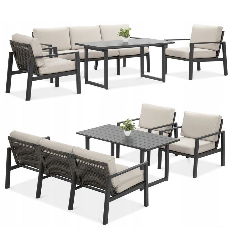 Zestaw Mebli Ogrodowych Focus Garden Wypoczynkowych Lotus Sofa Stół Fotel Ogród  1 szt