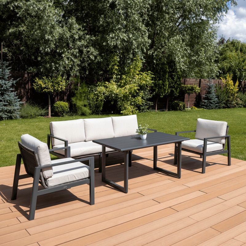 Zestaw Mebli Ogrodowych Focus Garden Wypoczynkowych Lotus Sofa Stół Fotel Ogród  1 szt