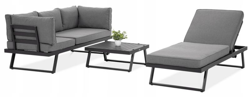 Zestaw Mebli Ogrodowych Focus Garden Wypoczynkowych Midway Narożnik Modułowy Sofa 1 szt