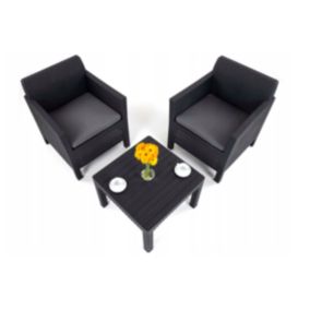 Zestaw Mebli Ogrodowych Keter Orlando Weekend 65x65x75cm Grafitowy 1 kpl.