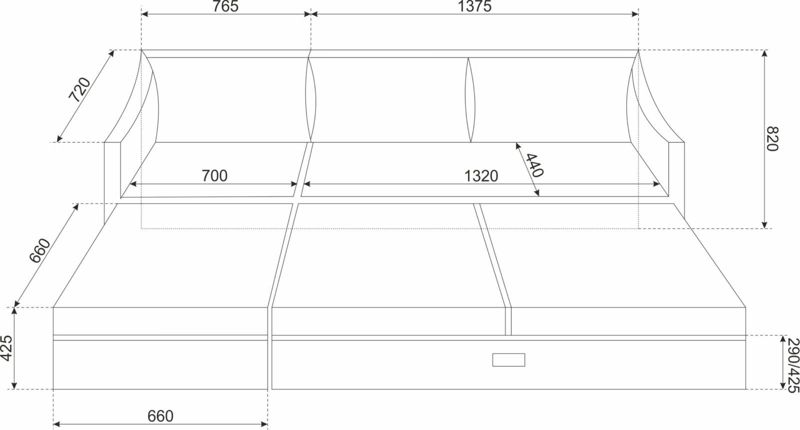 Zestaw mebli ogrodowych MALTA (sofa+stolik) 1 szt.
