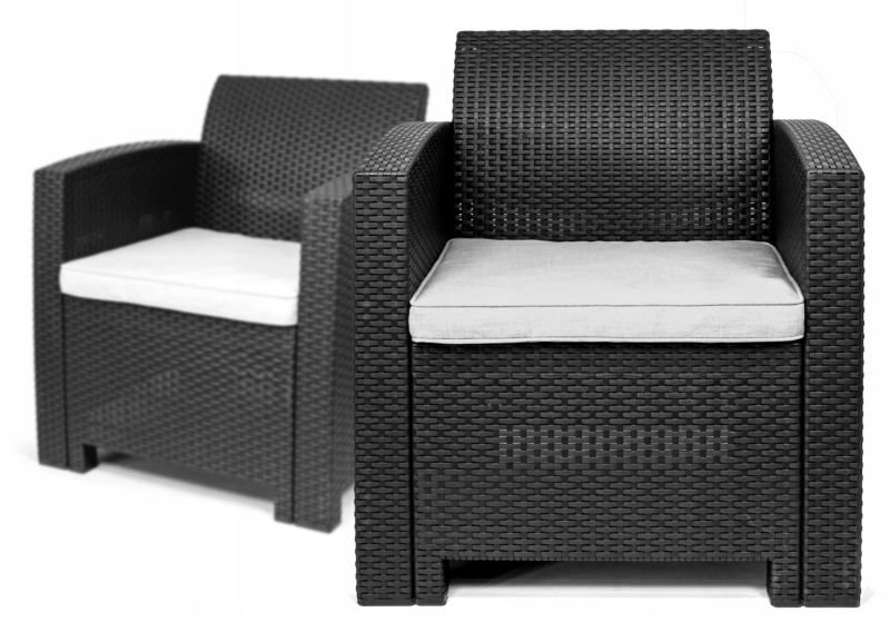 Zestaw mebli ogrodowych Sapphire Venice 5-osobowy fotele sofa stół kpl