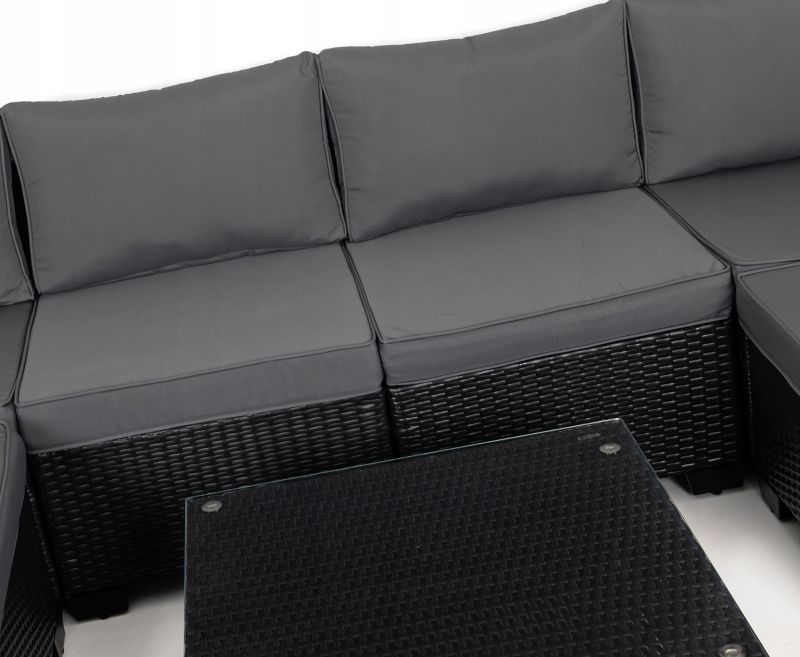 Zestaw mebli ogrodowych Sapphire Vigo 6-osobowy moduły sofa fotele stolik kpl