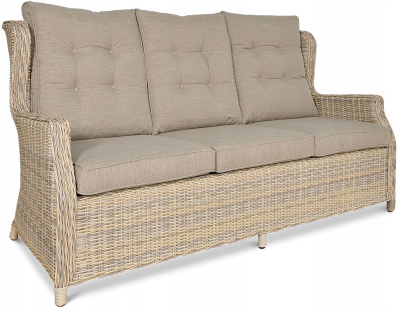 Zestaw Mebli Ogrodowych Technorattan TRIVENTO Sofa Stolik na Taras Beż 1 szt