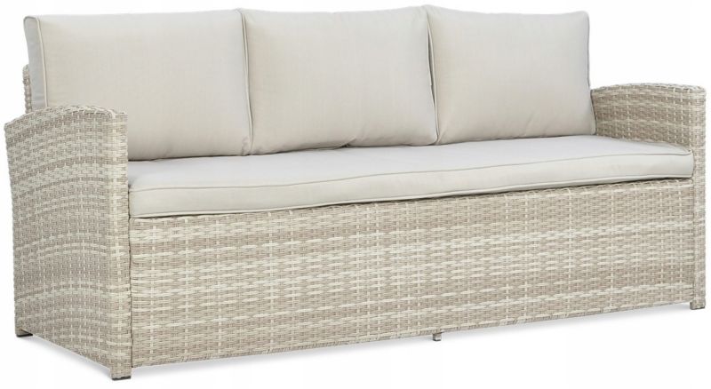 Zestaw Mebli Ogrodowych Wypoczynkowych Technorattan BORNEO Sofa Stół beż 1 szt