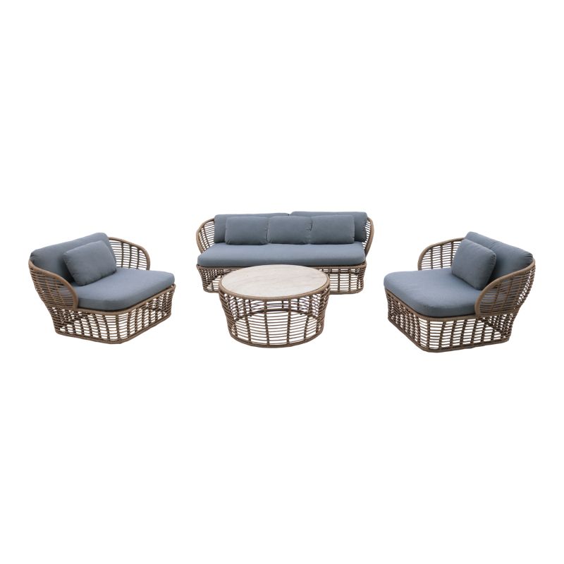 Zestaw mebli tarasowych GoodHome Jamba 5-osobowy