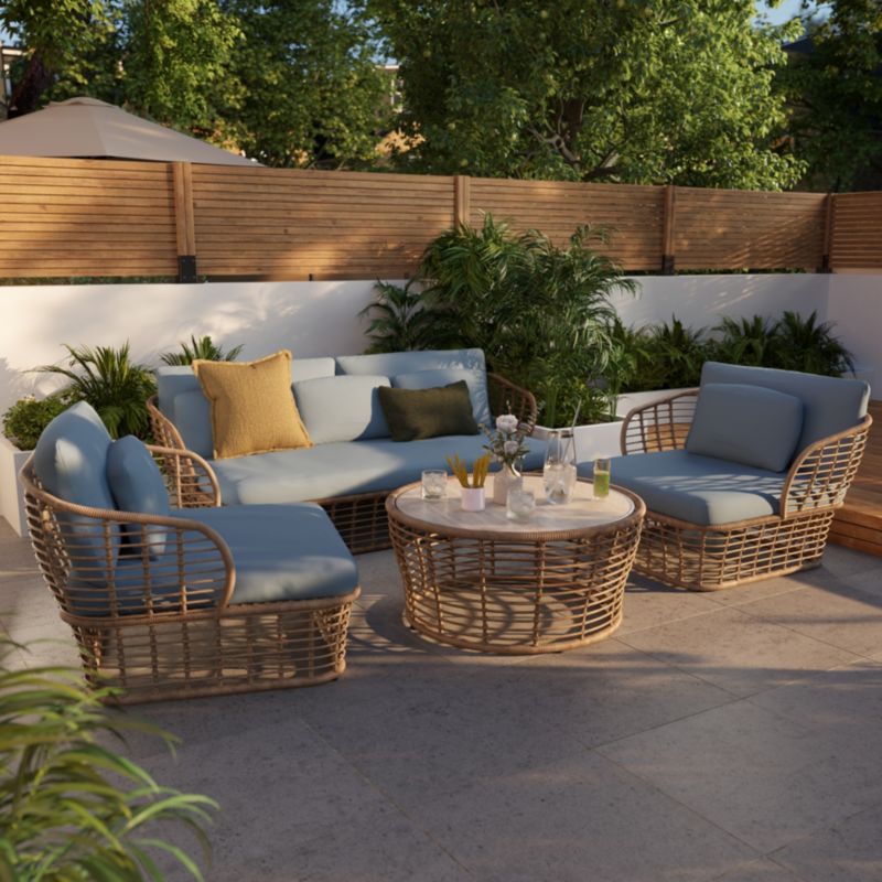 Zestaw mebli tarasowych GoodHome Jamba 5-osobowy