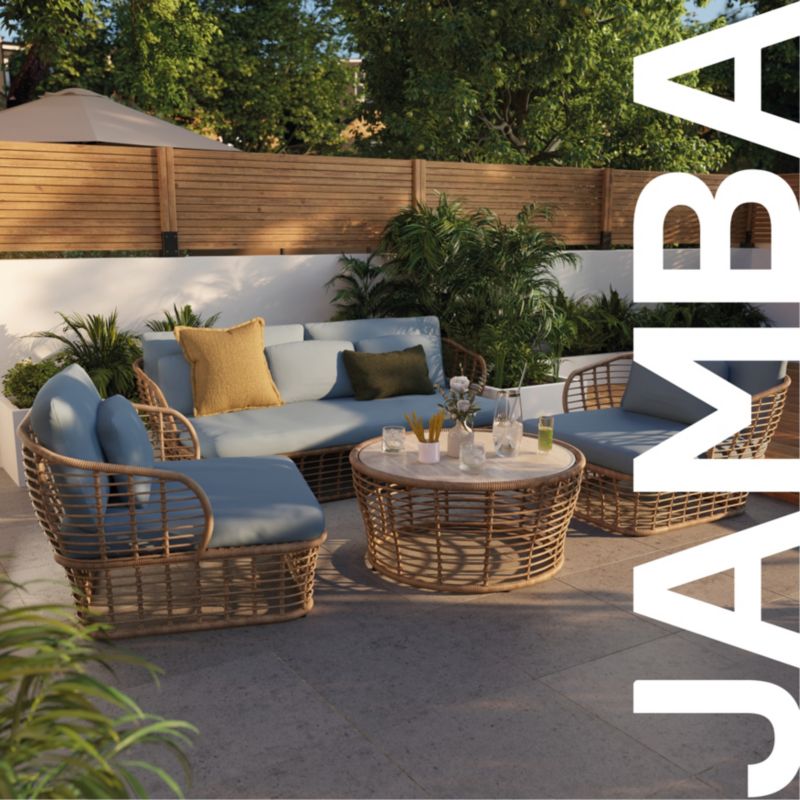 Zestaw mebli tarasowych GoodHome Jamba 5-osobowy