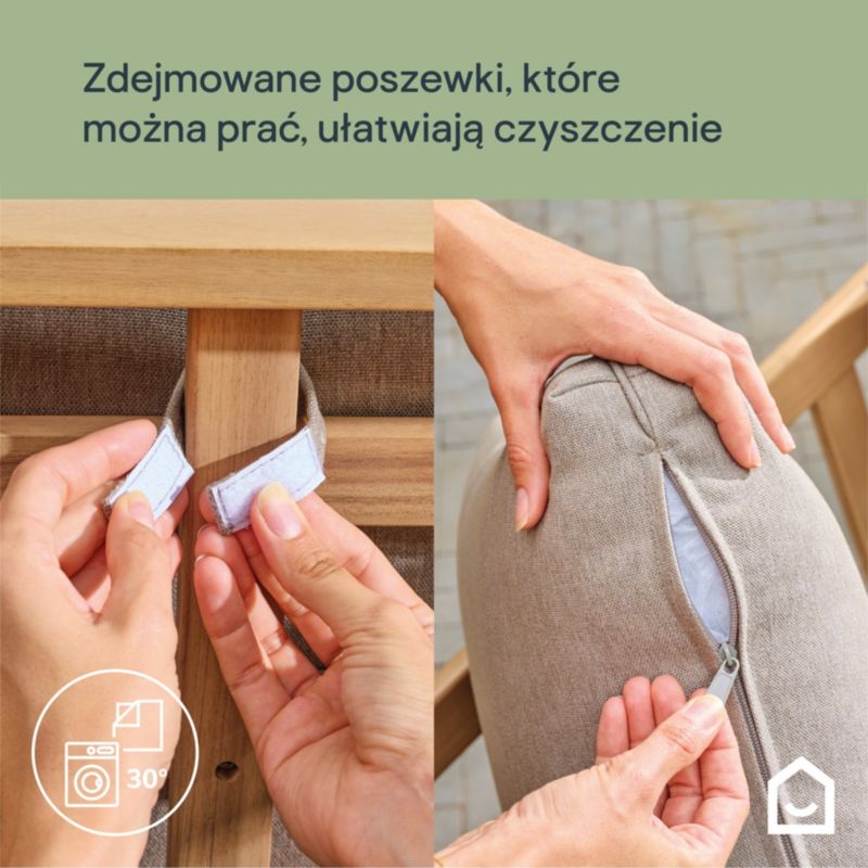 Zestaw mebli tarasowych GoodHome Riveo 4-osobowy