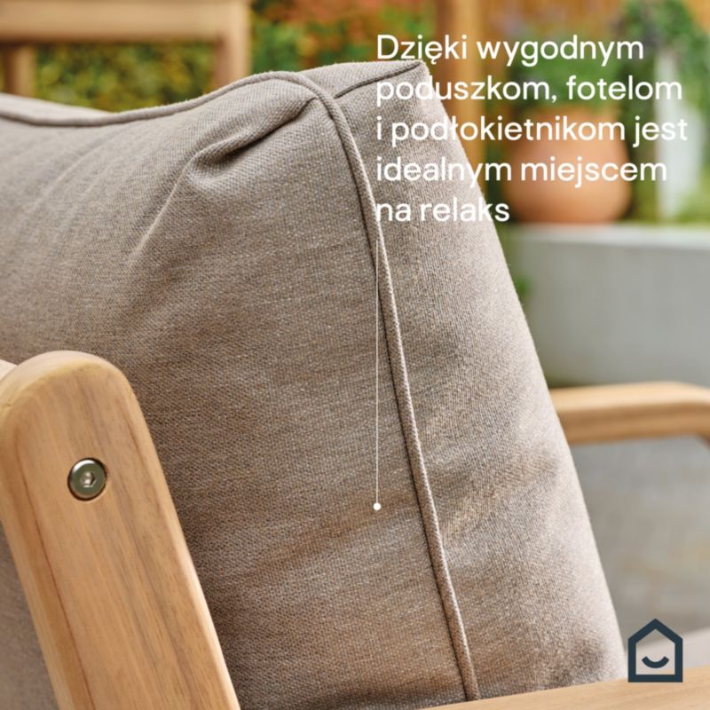 Zestaw mebli tarasowych GoodHome Riveo 4-osobowy