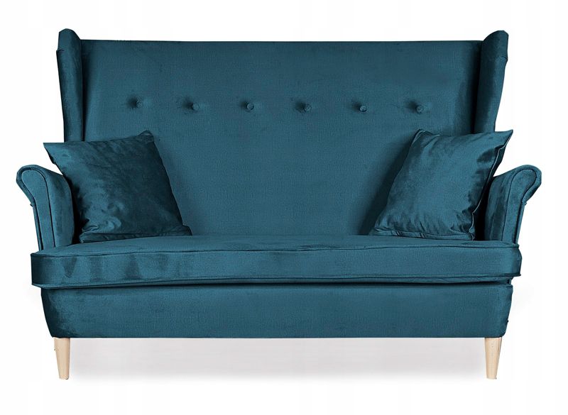 Zestaw mebli uszak do salonu sofa fotele pufy Family Meble Ari turkusowy 1szt