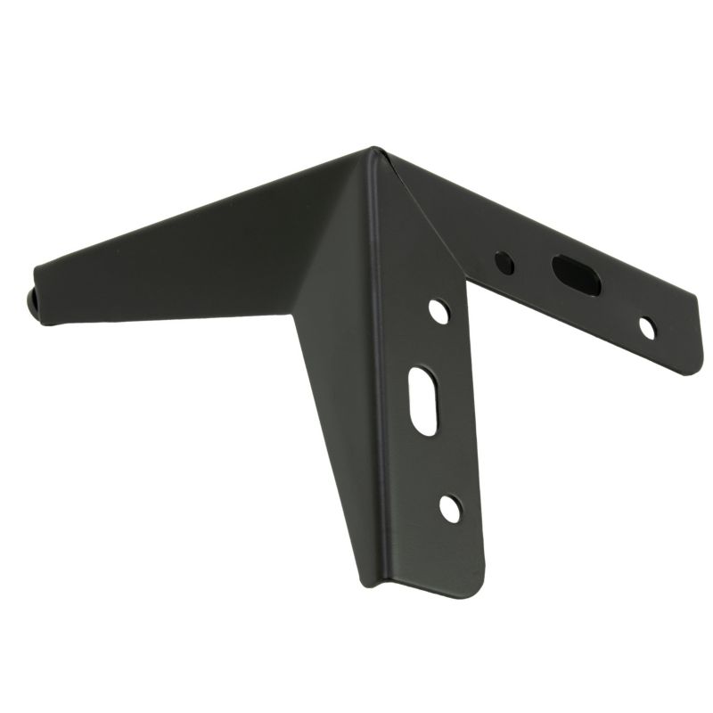 Zestaw nóżek meblowych B&B Gwiazda czarny mat wysokość 15 cm 4 szt