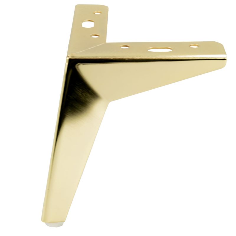 Zestaw nóżek meblowych B&B Gwiazda złoty chrom wysokość 15 cm 4 szt