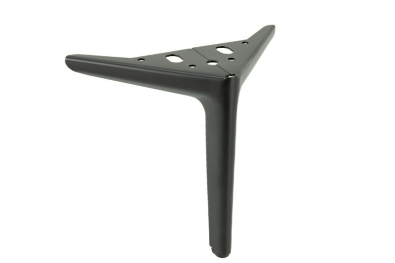 Zestaw nóżek meblowych B&B Kotwica Elegant czarny mat wysokość 18 cm 4 szt