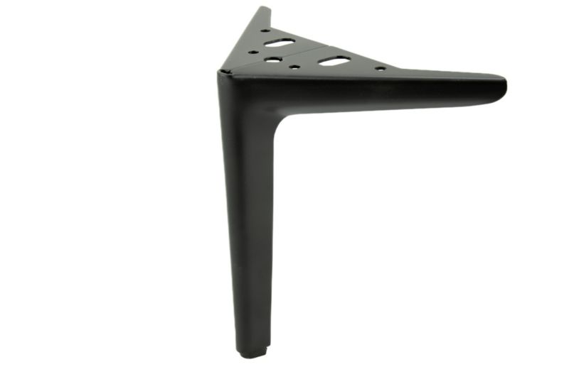 Zestaw nóżek meblowych B&B Kotwica Elegant czarny mat wysokość 18 cm 4 szt