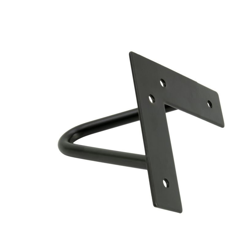 Zestaw nóżek meblowych B&B loftowych Hairpin legs 10 cm 2 pręty czarny 4 szt