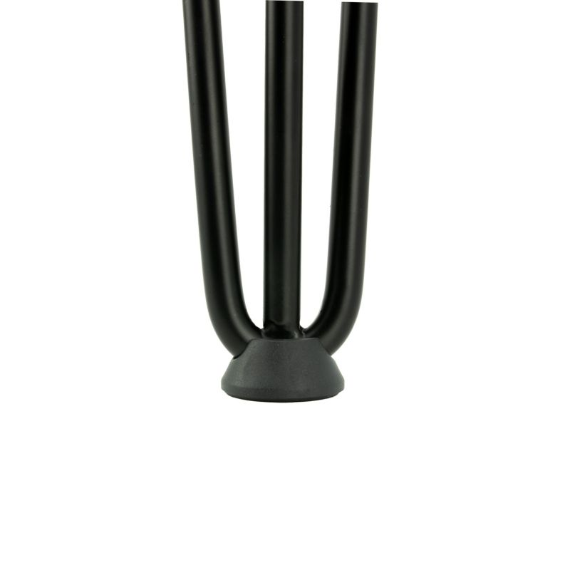 Zestaw nóg  Hairpin legs Loft 4 sztuki czarny mat wysokość 71 cm ze stopkami plastikowymi 4 szt