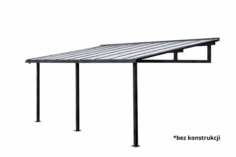Zestaw na pokrycie zadaszenia TECH-PLAST 5,25 x 3,00m poliwęglan komorowy 16mm bezbarwny (bez konstrukcji) 1 kpl