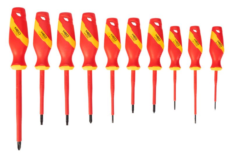 Zestaw narzędzi izolowanych NEO TOOLS do naprawy aut elektrycznych i hybrydowych 51 szt 1 kpl