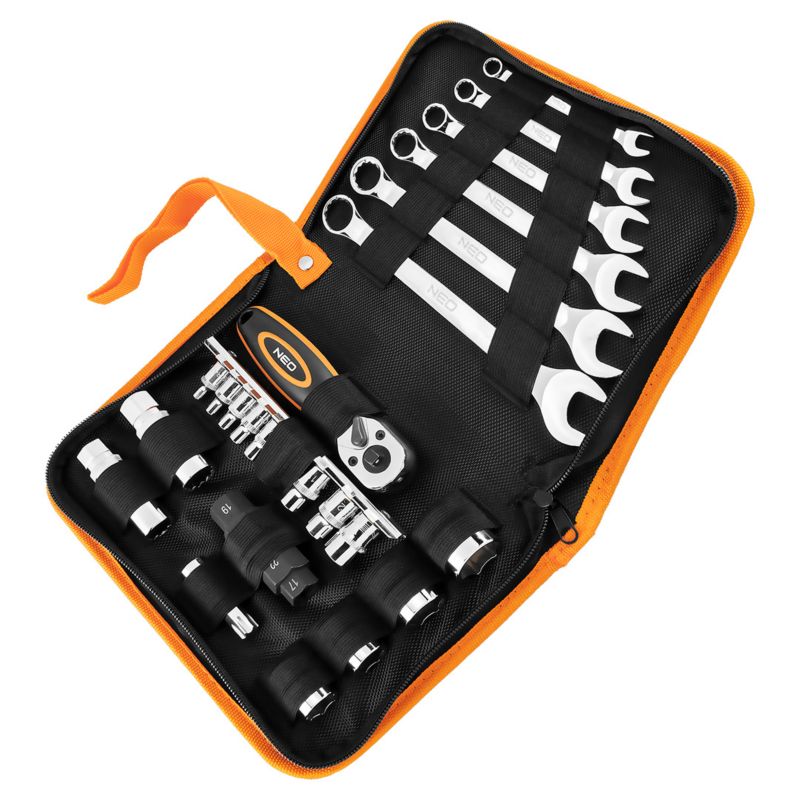 Zestaw narzędzi NEO TOOLS  do motocykla - 25 szt. - miękkie etui 1 kpl