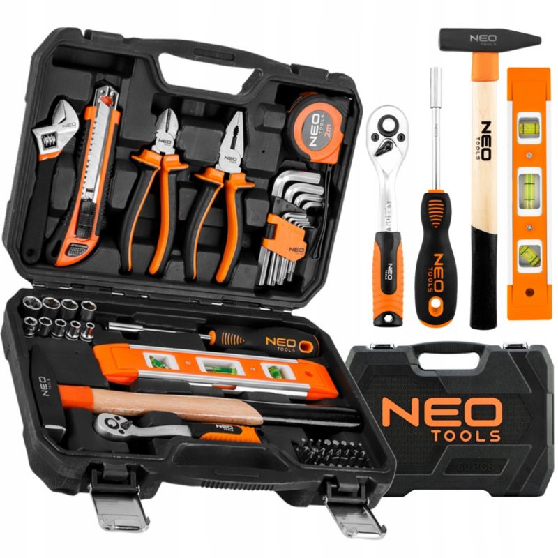 Zestaw narzędzi Neo Tools Uniwersalny 60 el. Klucze Nasadowe Bity
