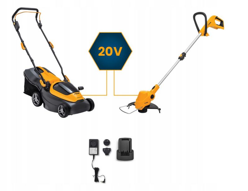 Zestaw narzędzi ogrodowych Stiga Collector 136e i GT 100e akumulatorowy 20V 1 kpl.