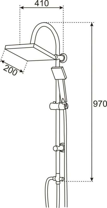 Zestaw natryskowy Denis 30 1 szt