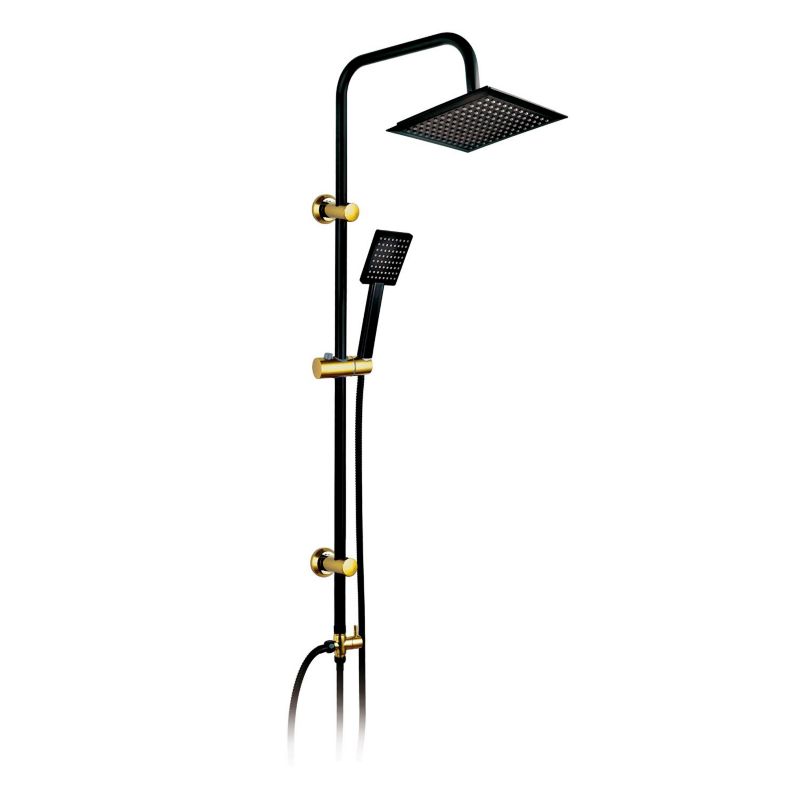 Zestaw natryskowy Denis 63 Black/Gold 1 szt