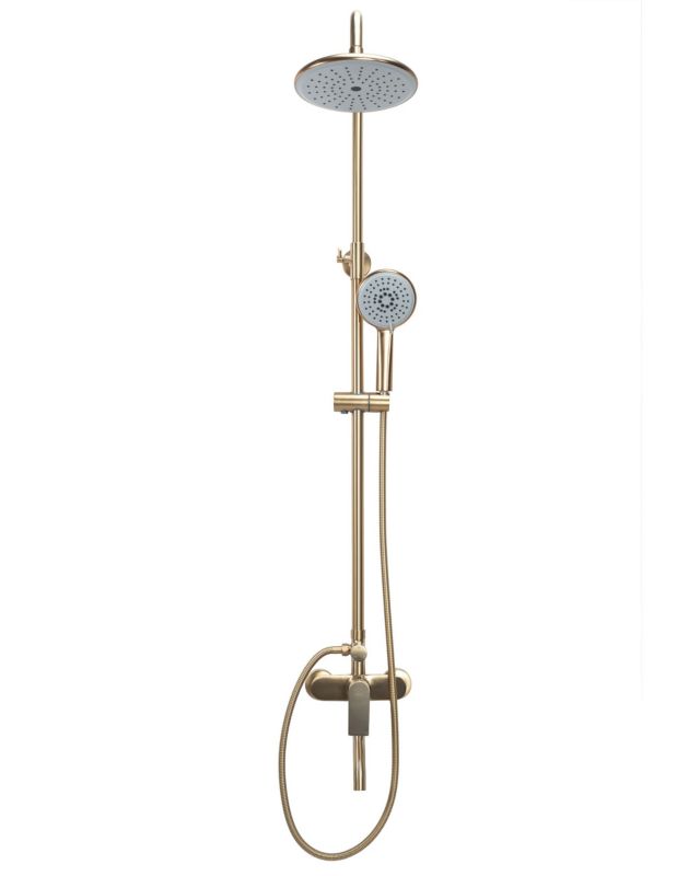 Zestaw Natryskowy Rea Verso Złoty Szczotkowany 45,5X22X143,5Cm 1 Szt