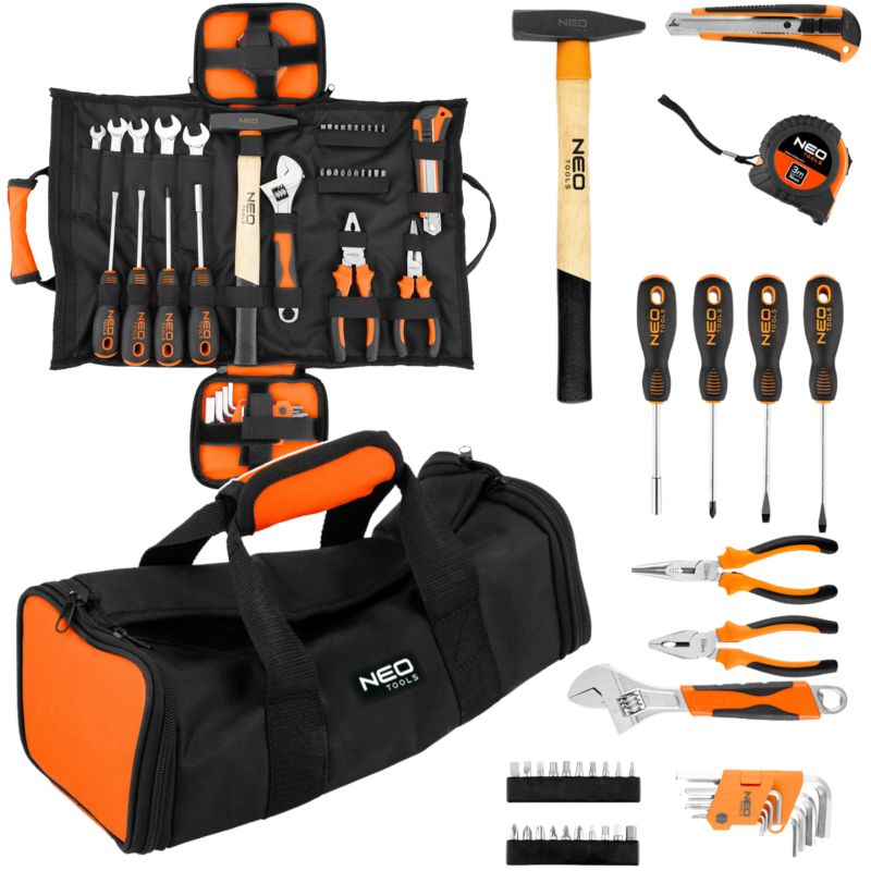 Zestaw Neo Tools narzedzi, miekka torba,  44szt.