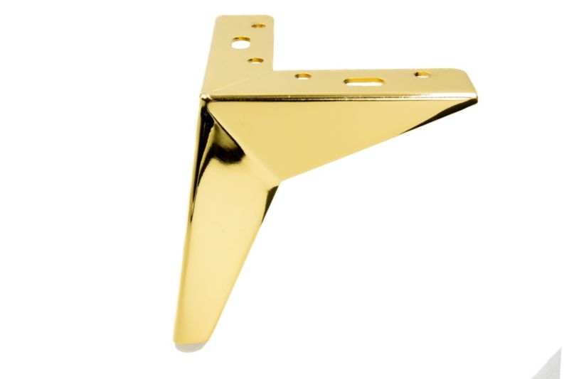 Zestaw noga meblowa B&B Gwiazda złoty chrom wysokość 13 cm 4 szt