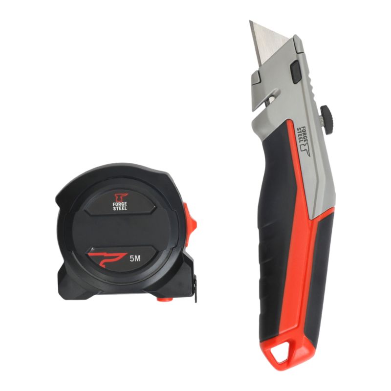 Zestaw nóż + miara zwijana Forge Steel 5 m