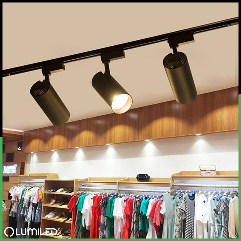 Zestaw Oświetleniowy Lumiled Szynoprzewód 1,5m + 3x Reflektor Szynowy GU10 Czarno Złoty 1 kpl.