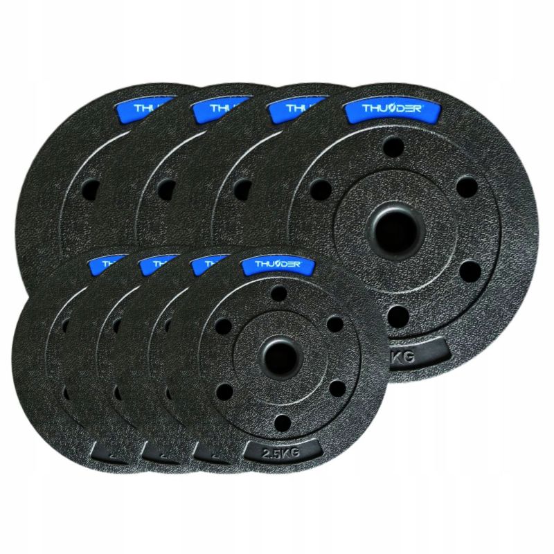 Zestaw obciążeń bitumicznych THUNDER SET-B-03-30KG 30kg talerze kompozytowe 31mm 8szt.
