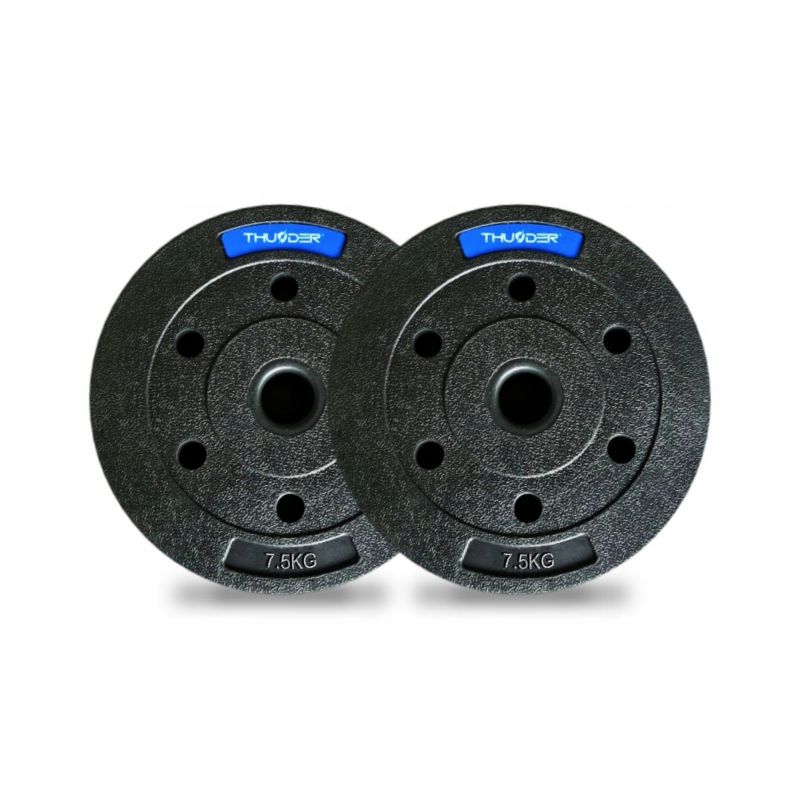 Zestaw obciążeń bitumicznych THUNDER SET-B-11-15KG 2x7,5kg talerze kompozytowe 31mm 2szt.