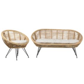 Zestaw ogrodowy Maratea Rattan Naturalny 1 kpl