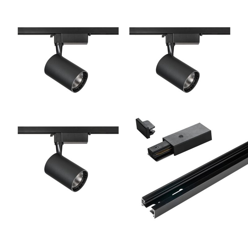 PAINE パイネ　LIGHT-LINE　2-3人用 Zestaw oświetlenia szynowego Dpm X-Line 3 x 5 W czarny