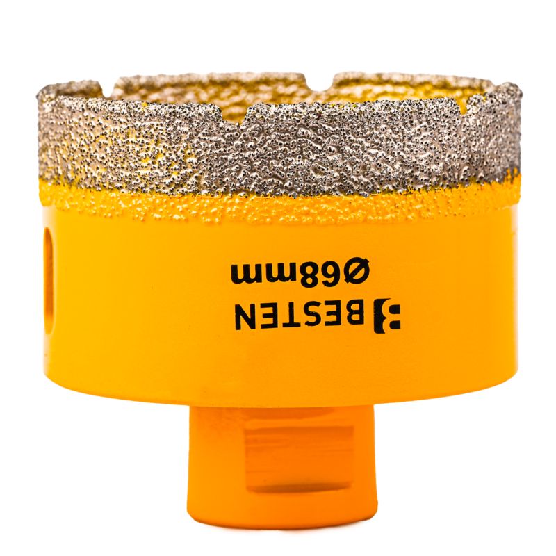 Zestaw otwornic diamentowych BESTEN BE-2821 M14 6-68 mm z adapterem i walizką 1 kpl